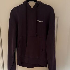 Off-White Men's Purple Hoodie